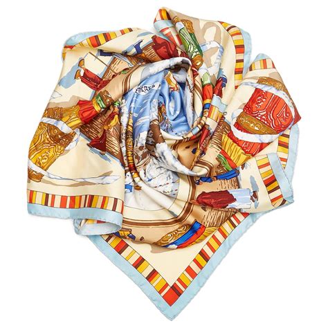 Hermès Prières Au Vent Silk Scarf Scarf 